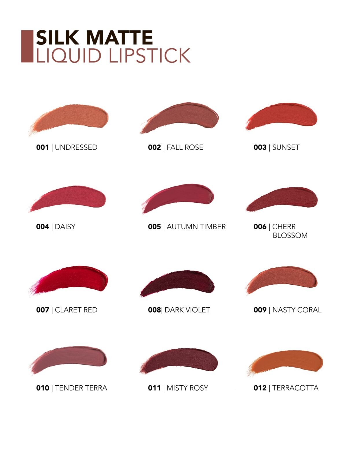 ⁦أحمر الشفاه سائل مات من فلورمار | Flormar Silk Matte Liquid Lipstick⁩ - الصورة ⁦3⁩