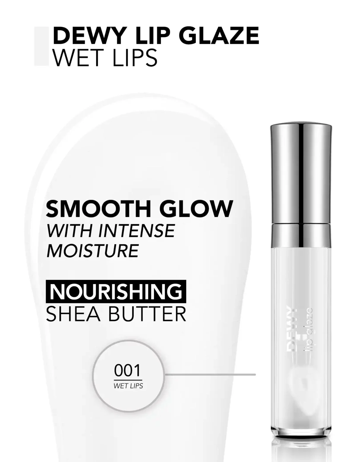 8682536068017_eng_7 ملمع الشفاه من فلورمار | Flormar Dewy Lip Glaze - الصورة 2