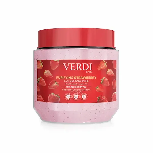 ڤردي مقشر الوجه والجسم بالفراوله | VERDI FACE & BODY SCRUB STRWBRY