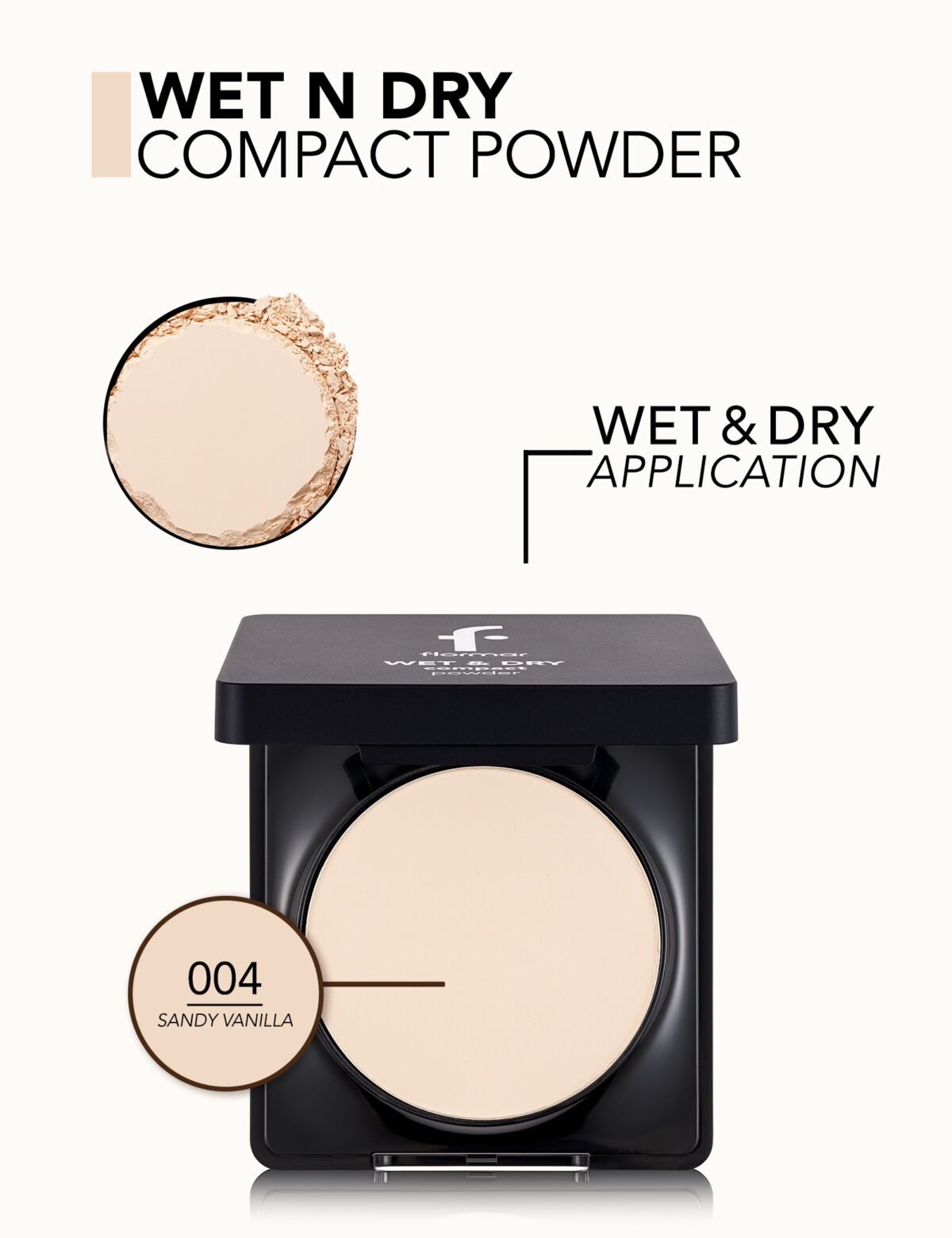 بودرة مضغوطة رطبة وجافة من فلورمار - Flormar Wet & Dry Compact Powder بودرة مضغوطة رطبة وجافة من فلورمار - Flormar Wet & Dry Compact Powder