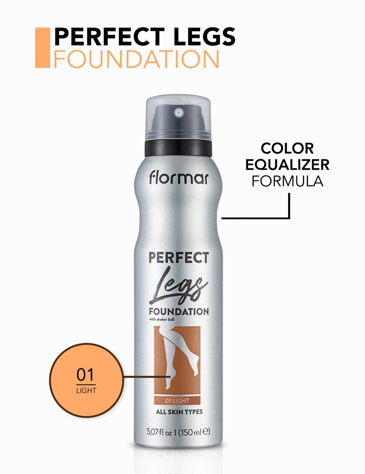 كريم اساس للساق من فلورمار - Flormar Perfect Legs Foundation