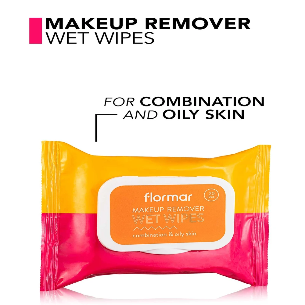8690604557356_eng_7-1 مناديل مبللة للمكياج من فلورمار | Flormar Makeup Remover Wet Wipes - الصورة 2
