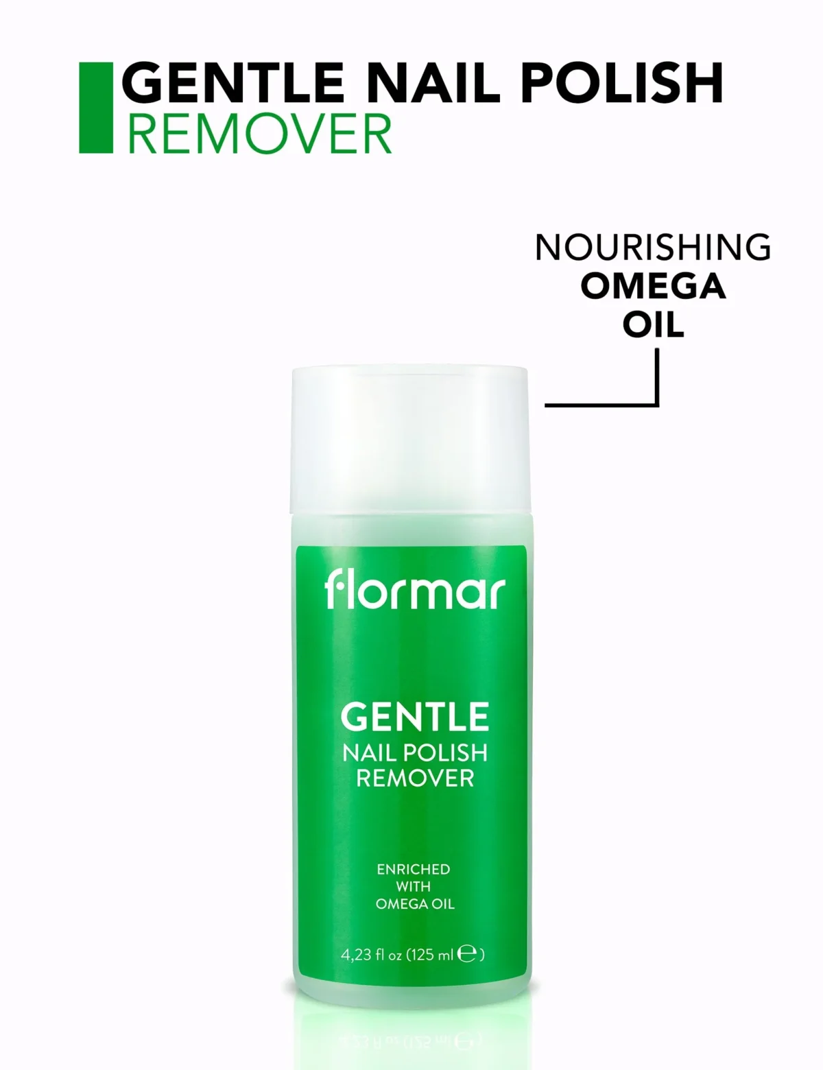 ⁦مزيل طلاء الأظافر من فلورمار | Flormar Gentle Nail Polish Remover⁩ - الصورة ⁦2⁩
