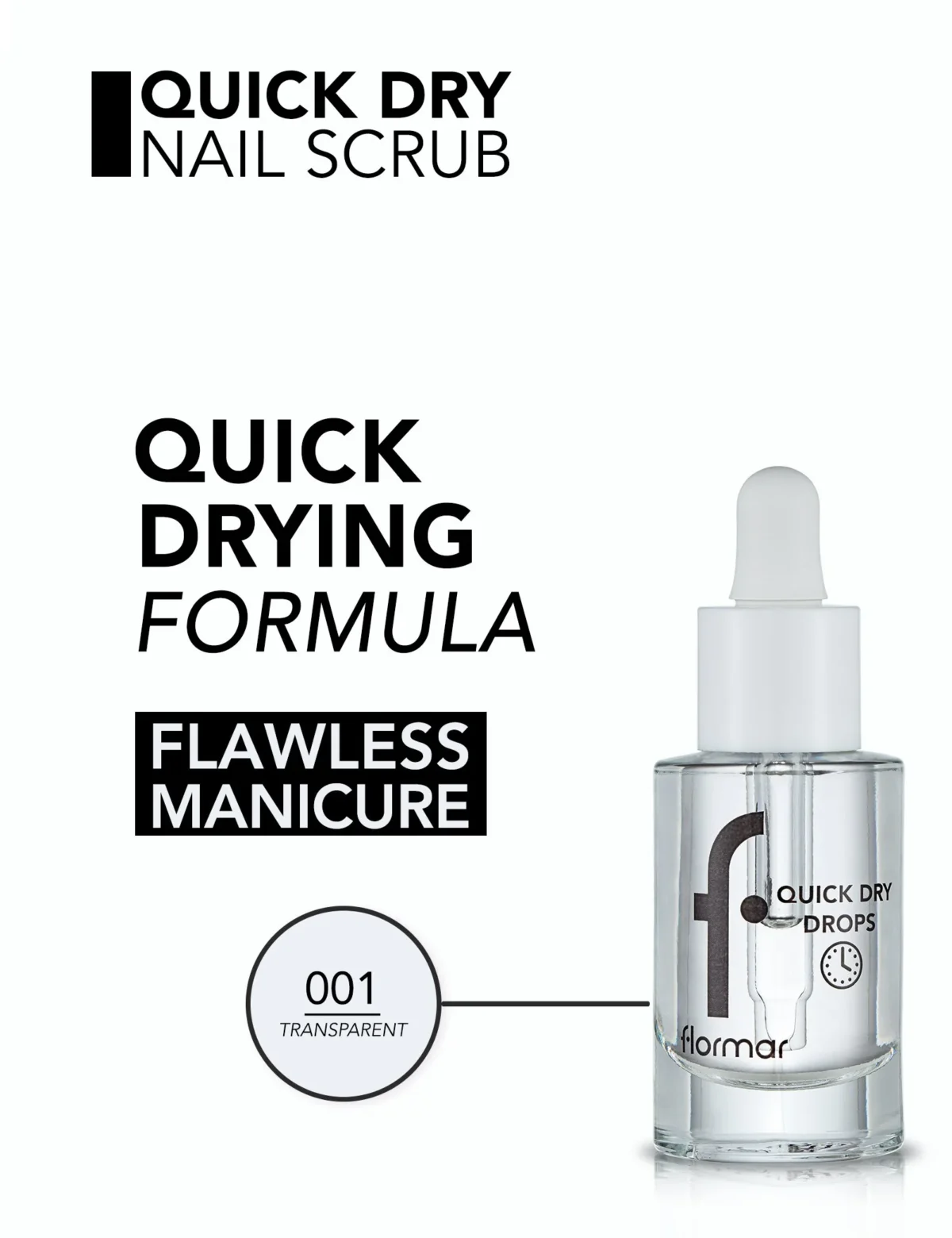 ⁦قطرات فلورمار سريعة الجفاف | Flormar Quick Dry Drops⁩ - الصورة ⁦3⁩