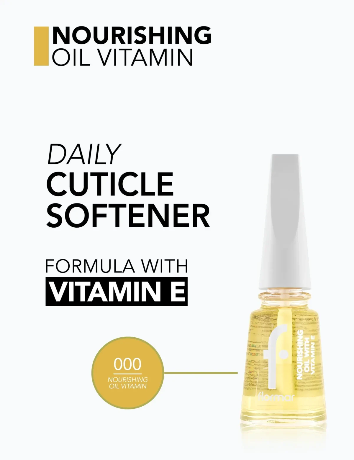 ⁦زيت مغذي بفيتامينE من فلومار | Flormar Nourishing Oil With Vitamin E⁩ - الصورة ⁦2⁩