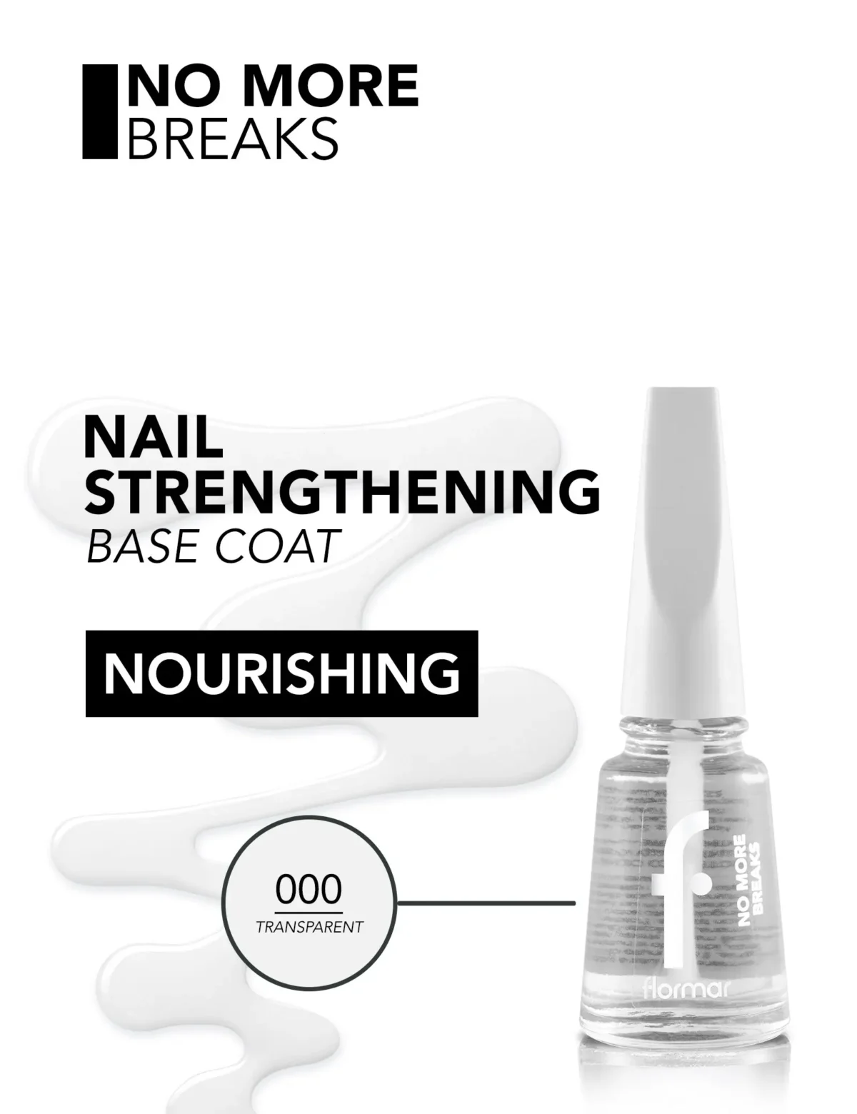 ⁦طلاء الأظافر الواقي من فلومار | Flormar No More Breaks⁩ - الصورة ⁦2⁩