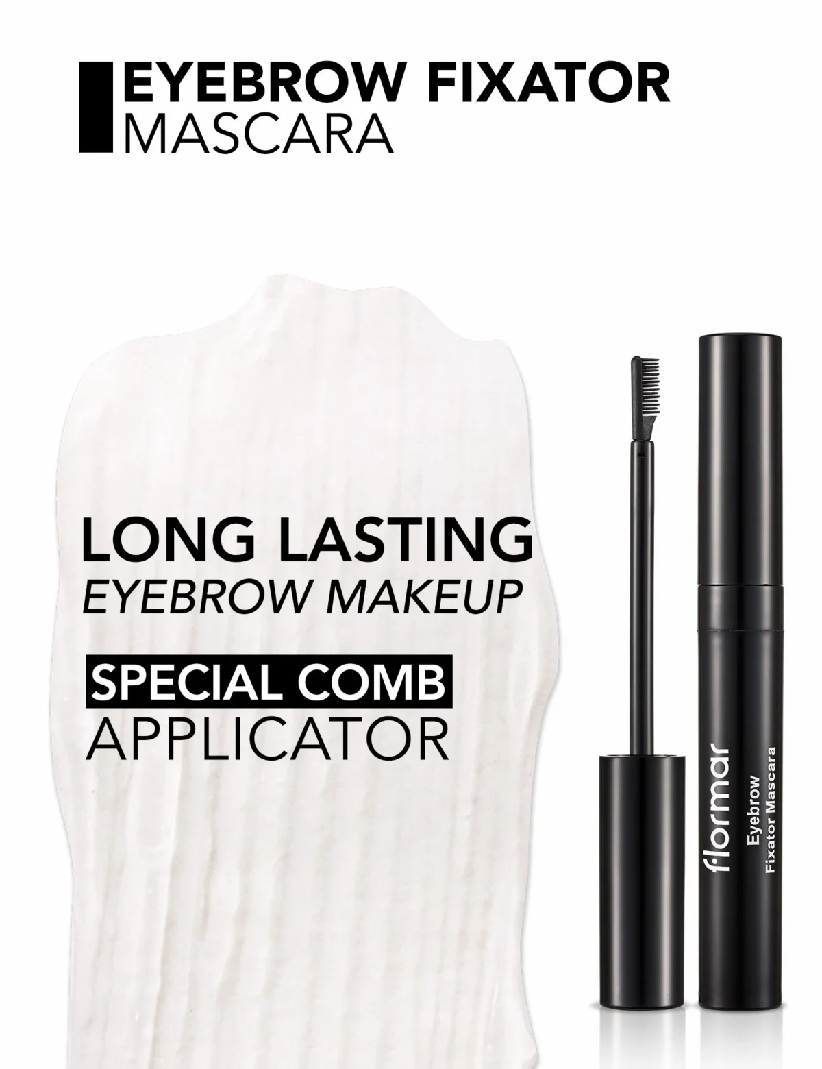 ⁦ماسكارا تثبيت الحواجب من فلورمار | Flormar Eyebrow Fixator Mascara⁩ - الصورة ⁦2⁩
