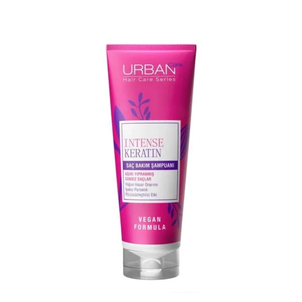 شامبو العناية بالشعر المكثف بالكيراتين لإصلاح الشعر التالف | URBAN CARE INTENSE & KERATIN SHAMPOO