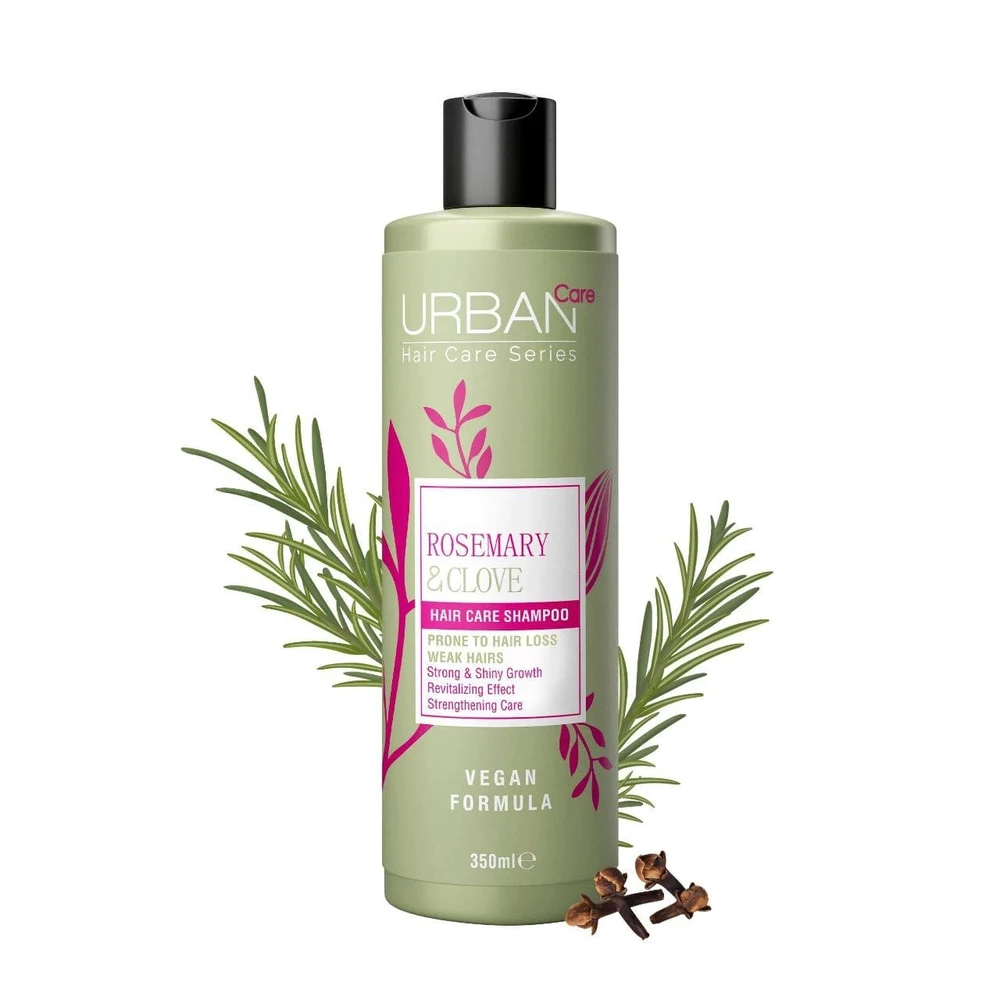 Urban care (112) أوربان كير شامبو إكليل الجبل والقرنفل الطبيعي لنمو الشعر | URBAN CARE ROSEMARY&CLOVE STRENGTHENING SHAMPOO - الصورة 2