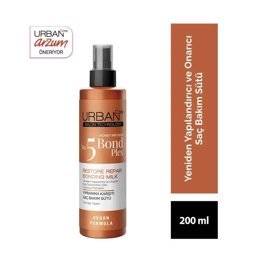 Urban care (124) أوربان كير بخاخ حليب العناية بالشعر بوند بليكس رقم 5 | URBAN CARE-NO:5 BOND PLEX RESTORE REPAIR BONDING MILK - الصورة 3
