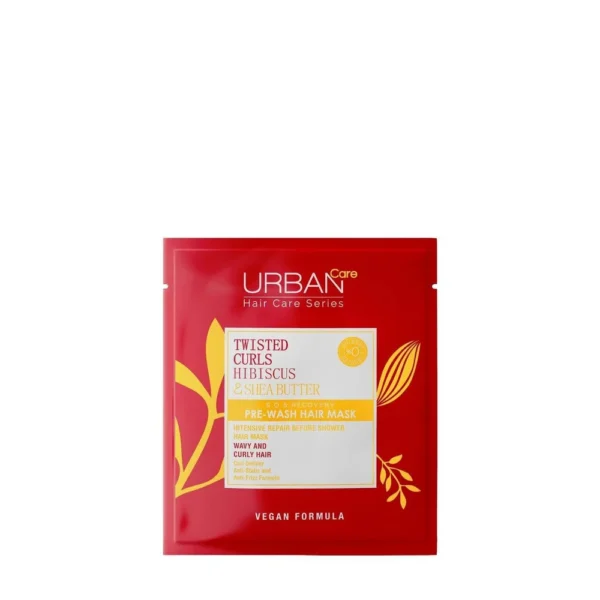 أوربان كير ماسك بخلاصة الكركديه وزبدة الشيا | URBAN CARE TWISTED CURLS HIBISCUS & SHEA BUTTER PRE HAIR MASK