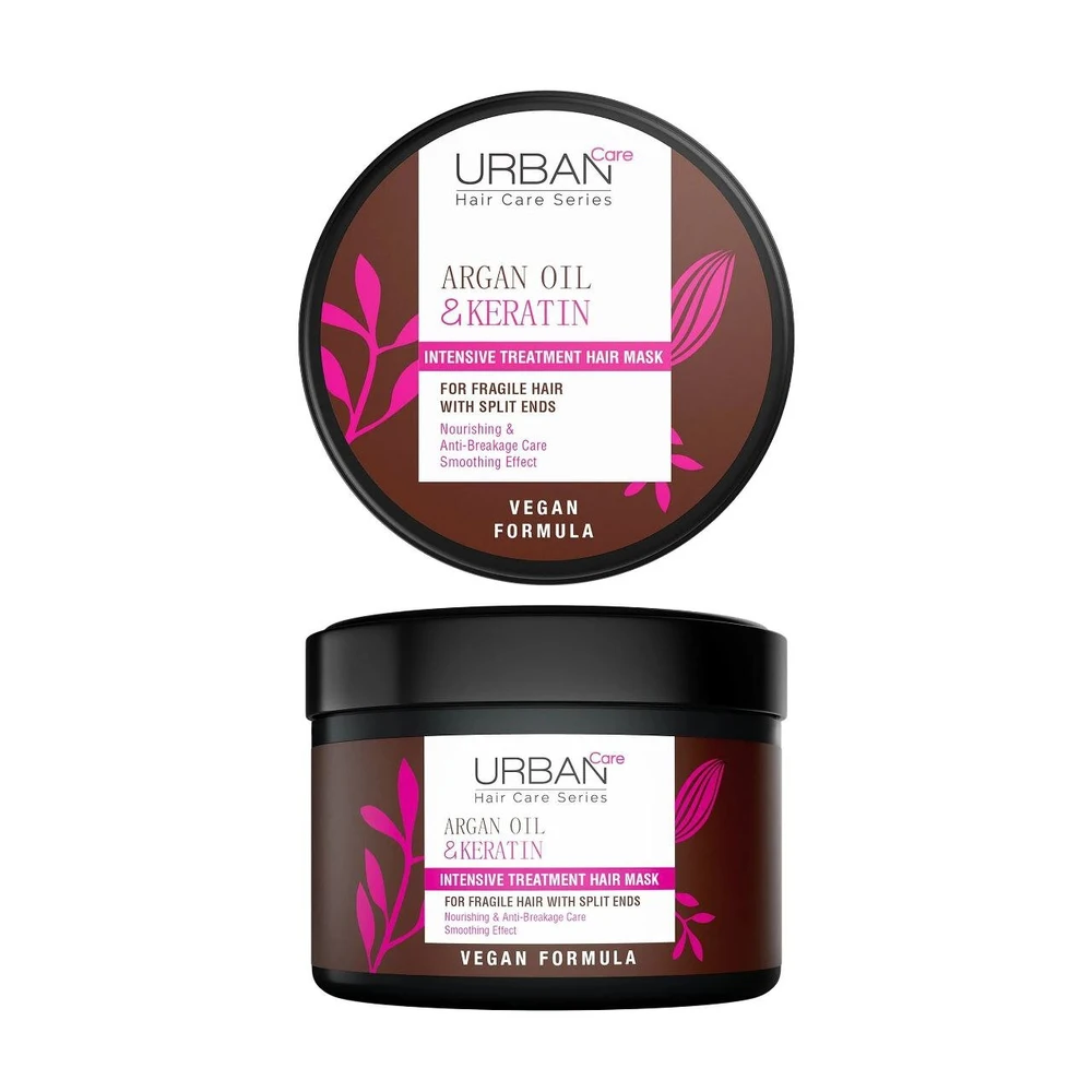 Urban care (16) ماسك العناية المكثفة بالشعر بزيت الأرغان والكيراتين | Urban Care Argan Oil & Keratin Intensive Hair Care Mask - الصورة 1