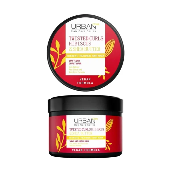 أوربان كير ماسك تويستد كيرلز  بخلاصة الكركديه وزبدة الشيا  | URBAN CARE TWISTED CURLS HIBISCUS & SHEA BUTTER INTENSIVE HAIR CARE MASK