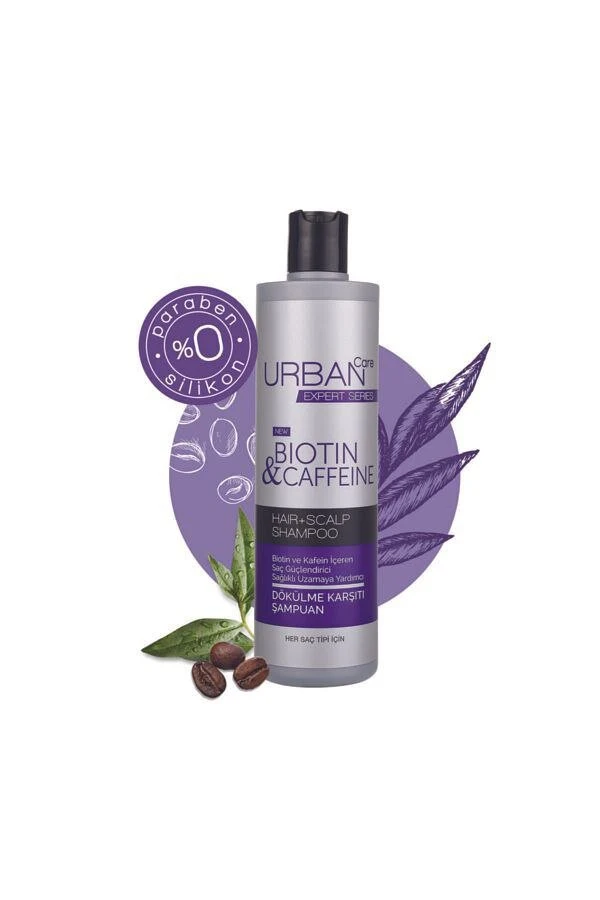 Urban care (60) أوربان كير شامبو إكسبيرت بالبيوتين والكافيين | URBAN CARE EXPERT BIOTIN & CAFFEIN HAIR + SCALP SHAMPOO - الصورة 2