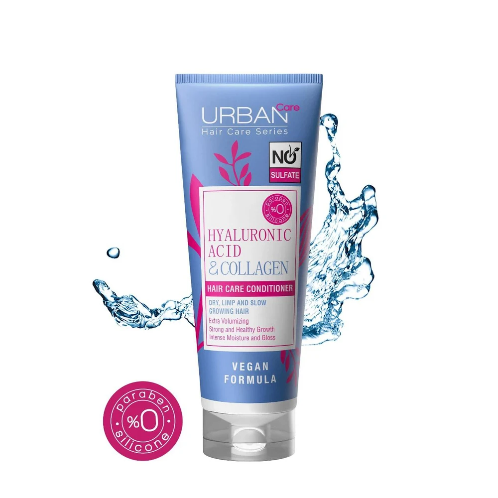 Urban care (94) بلسم أوربان كير بحمض الهيالورونيك والكولاجين | URBAN CARE HYALURONIC ACID & COLLAGEN NO SULFATE CONDITIONER - الصورة 2