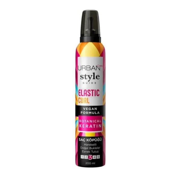 أوربان كير موس الشعر المجعد استايل جايد إلستك | URBAN CARE STYLE GUIDE ELASTIC CURL HAIR MOUSSE