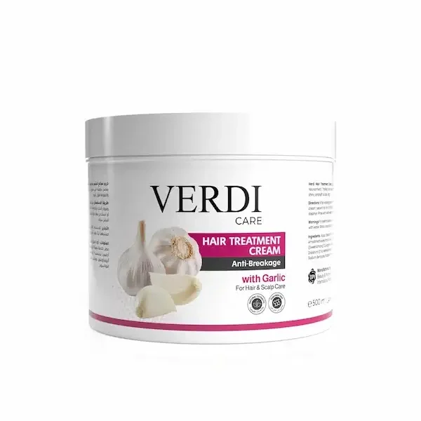 ڤردي كريم للشعر مقاوم للتقصف بالثوم | VERDI Hair Treatment Cream Anti-Breakage with Garlic