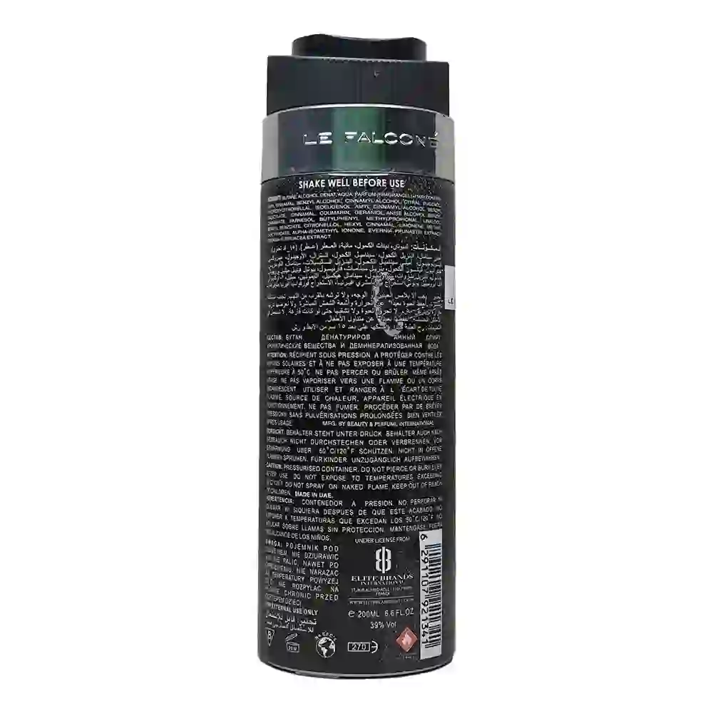 348 مزيل العرق سليك من لو فالكَوني بيرفيومز | LE Falcone Sleek Body Spray For Men - الصورة 2