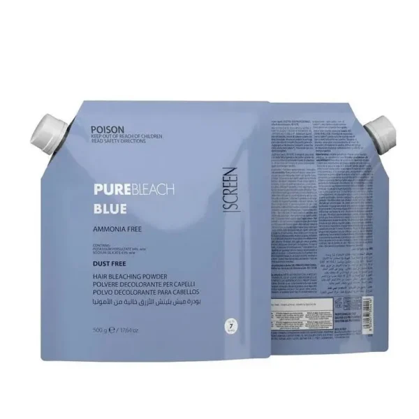 سكرين بودرة ميش زرقاء بدون أمونيا | Screen Pure Bleach Blue Ammonia Free 500gr