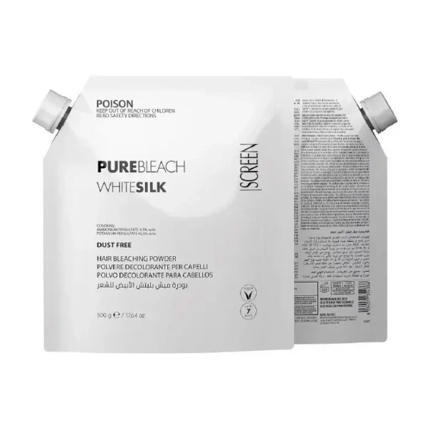 سكرين- بودرة ميش ابيض للشعر - وايت سيلك | Screen Pure Bleach White Silk