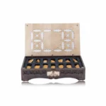 صندوق عود مروكي ذهبي بانافع للعود | Golden Moroccan Oud Box Banafa for Oud