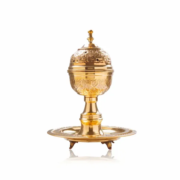 مبخرة نحاس بانافع للعود | Copper Incense Burner Banafa for Oud