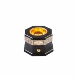 مباخر اسلامي سداسي اسود بانافع للعود | Black Hexagonal Islamic Incense Burner Banafa for Oud